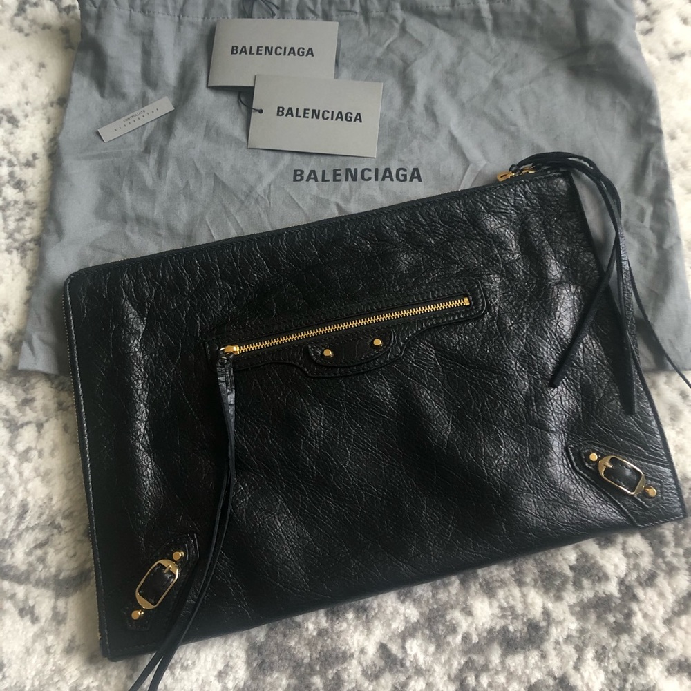 Balenciaga Large Zip Pouch - Like New!!